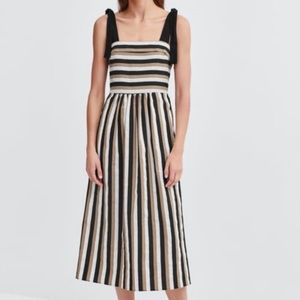 Zara Striped Midi Dress - XS